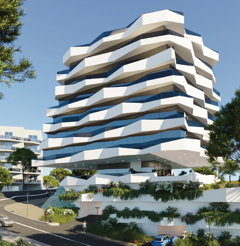 Apartament Ultra-Luksoz 1+1 me Pamje nga Deti dhe Tarracë Panoramike përgjatë Gjithë Gjerësisë së Apartamentit VivaView Luxury Resort, Saranda
